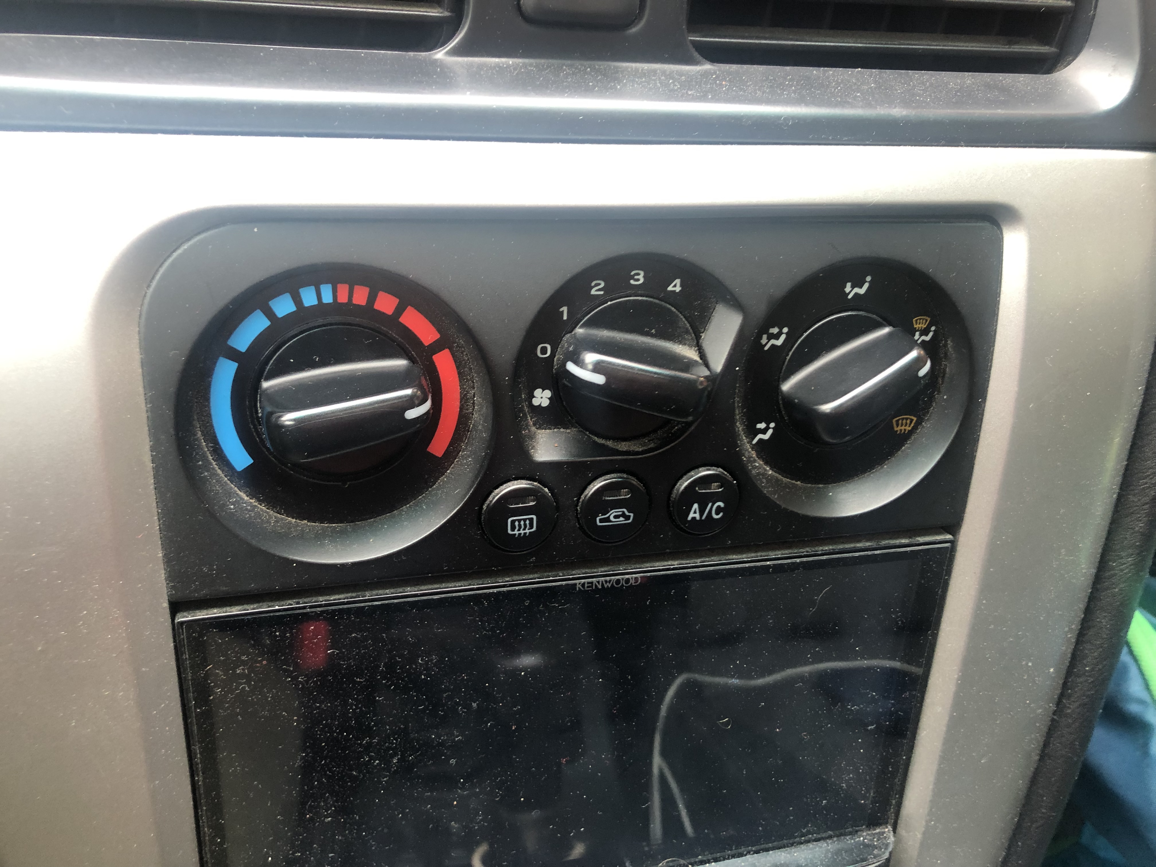 Climate control dash