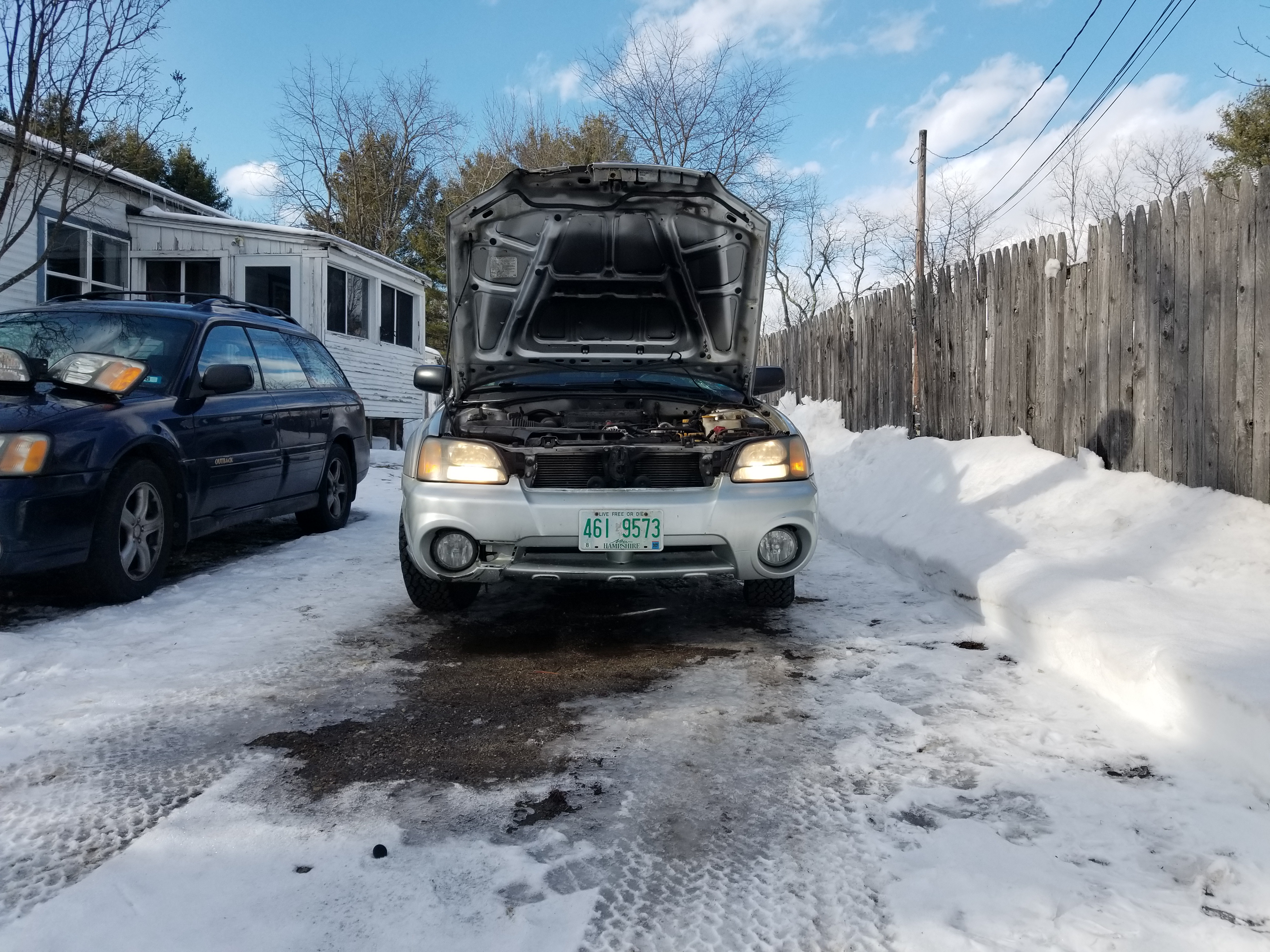 Dirty housings with halogen bulbs