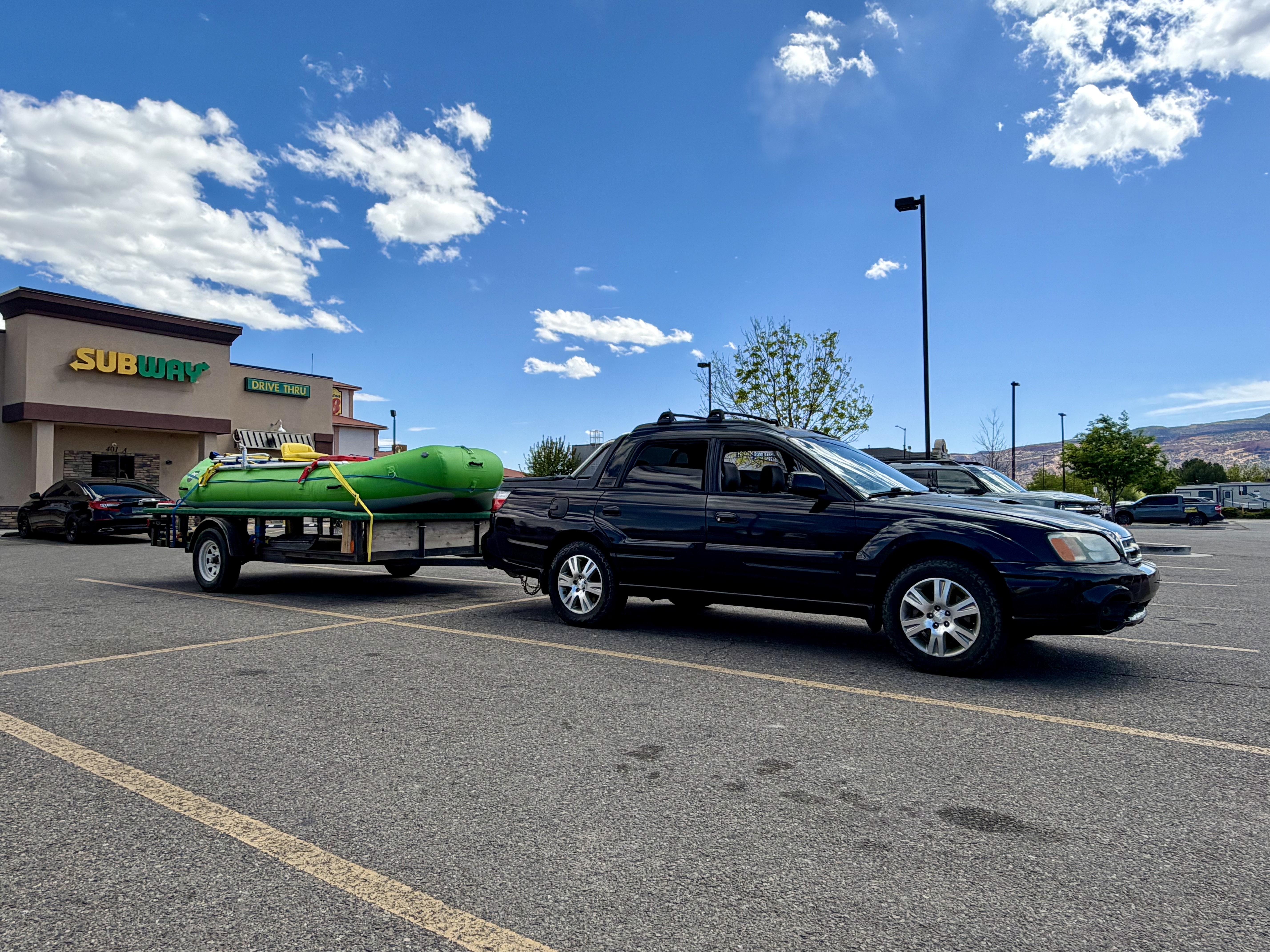 Big rig blocking the driveway